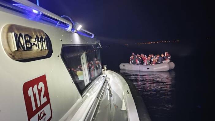 Çanakkale açıklarında 23 kaçak göçmen kurtarıldı