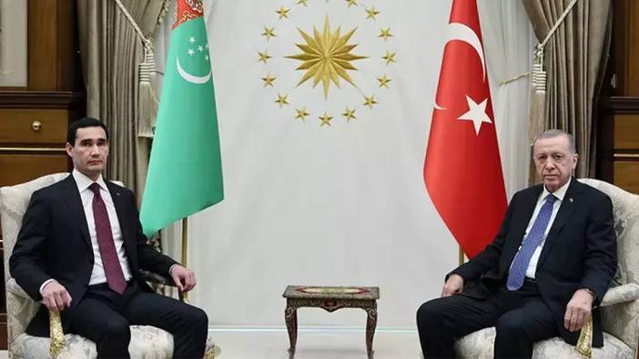 Cumhurbaşkanı Erdoğan ve Türkmenistan Devlet Başkanından ortak basın toplantısı ‘13 alanda iş birliği anlaşması imzaladık’
