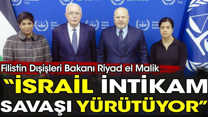 Filistin Dışişleri Bakanı Riyad el Malik: “İsrail, intikam savaşı yürütüyor”