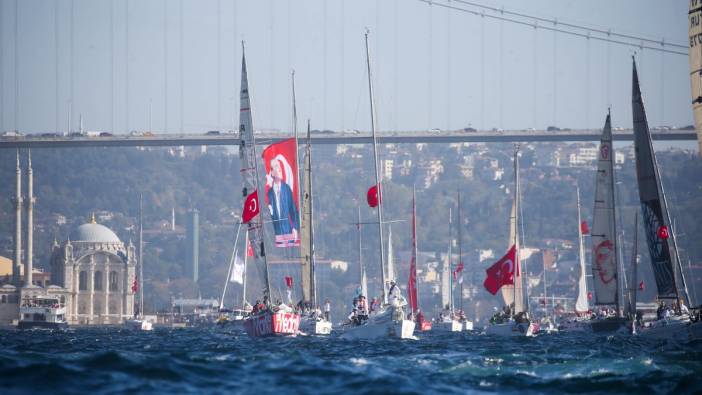 Cumhuriyet'in 100'üncü yılında 100 yelkenli İstanbul Boğazı'nda