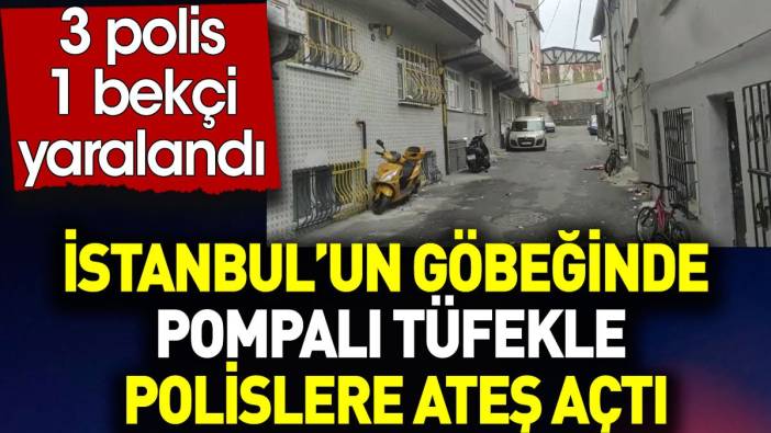İstanbul’un göbeğinde pompalı tüfekle polislere ateş açtı. 3 polis 1 bekçi yaralandı