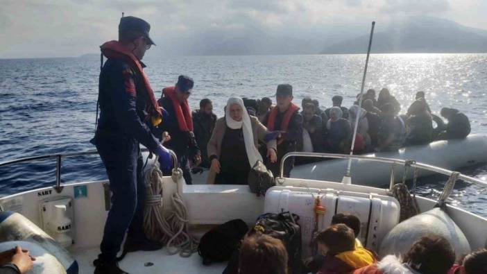 Datça’da 93 düzensiz göçmen kurtarıldı