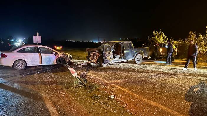Üç aracın karıştığı kazada 1 kişi yaralandı
