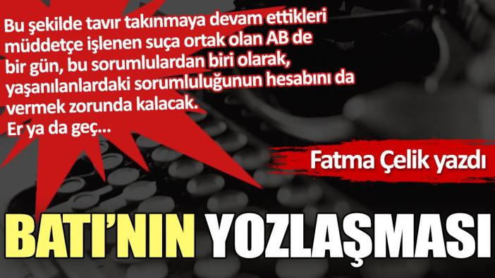 Batı’nın yozlaşması