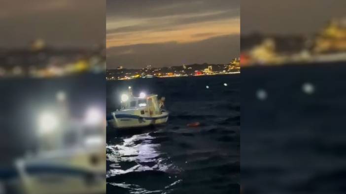 Üsküdar’da denize düşen vatandaşı balıkçılar kurtardı