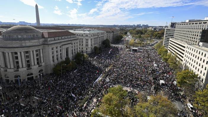 ABD’de ülke tarihinin en büyük "Filistin’e destek" gösterisi