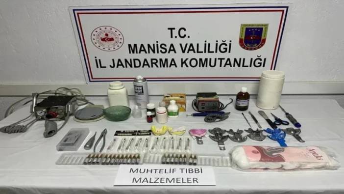 Manisa'da  seyyar diş hekimliği yapan 2 kişi suçüstü yakalandı