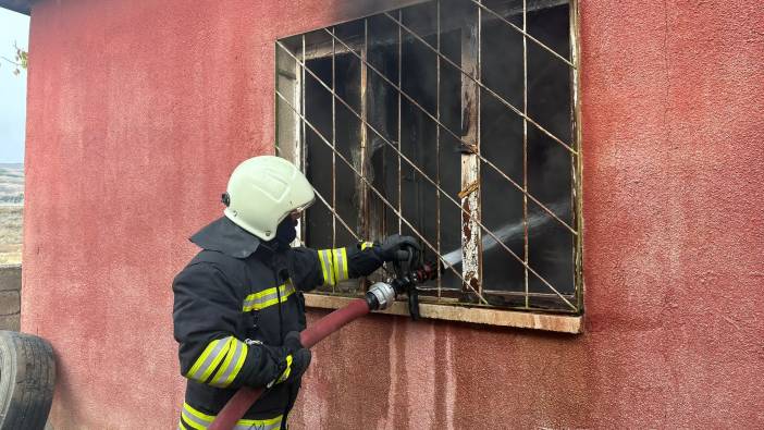 Erzincan’da evde çıkan yangın korkuttu