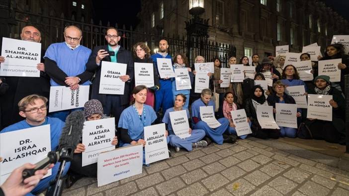 İngiltere'de sağlık çalışanları Gazze'de acil ateşkes çağrısında bulundu