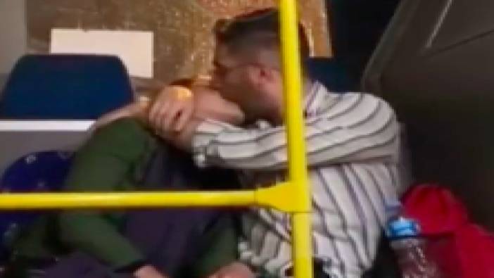 Otobüste öpüşen çiftin görüntüleri tartışma yarattı