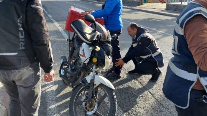 Samsun'da polisten motosiklet uygulaması
