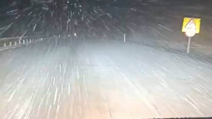 Kastamonu’da yüksek kesimlerde kar yağışı