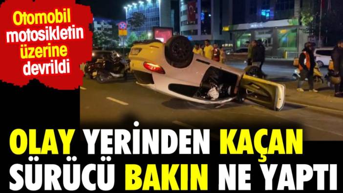 Olay yerinden kaçan sürücü bakın ne yaptı. Dublör sürücü yolladı polisi kandıramadı