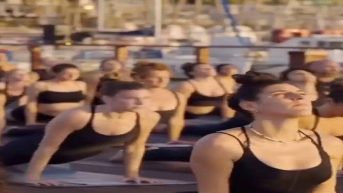 Tel Aviv'de Hamas tarafından rehin alınan İsrailliler için yoga yaptılar