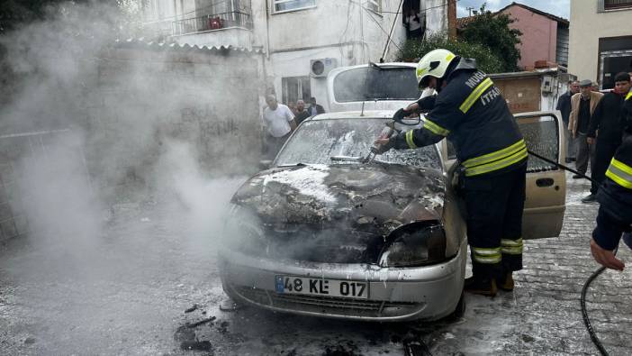 Milas’ta LPG’li araç yangını panikletti