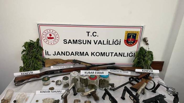 Samsun'da jandarmanın yaptığı uyuşturucu operasyonunda 3 kişi gözaltına alındı