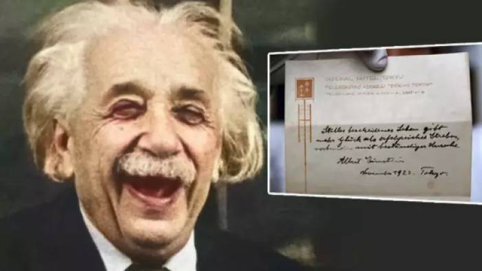 Einstein'ın garsona yazdığı 'mutluluğun formülü'. Bahşiş olarak verdiği notlar tarihe geçti