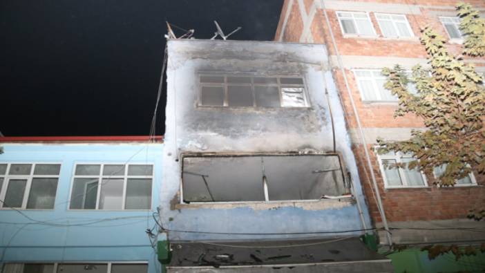 3 katlı bina yangınında 3 kişi camdan atladı. Hastanelik oldular