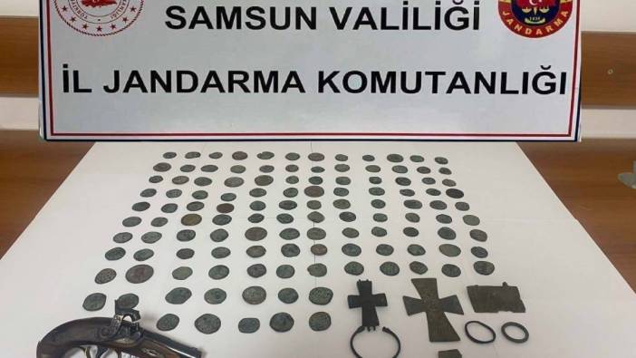 Samsun'da 120 sikke ele geçirildi