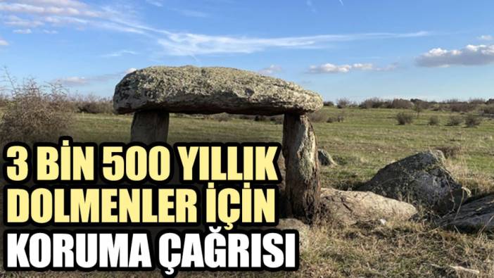 3 bin 500 yıllık dolmenler için koruma çağrısı