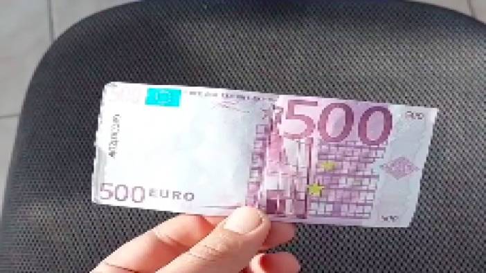 Elindeki 500 euroyu videoya alarak "Şu kağıt parçası 15 bin lira"