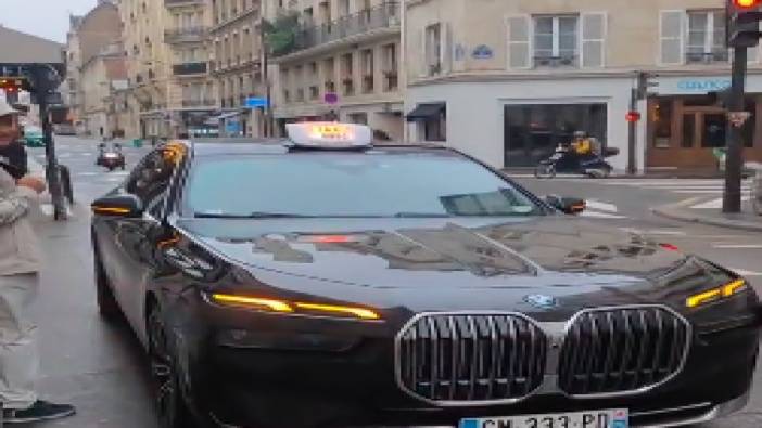 Fransa'da bir Türk vatandaşı, son model lüks bir aracın taksi olarak kullanıldığını görünce: "Sizin ekonominize ben..."