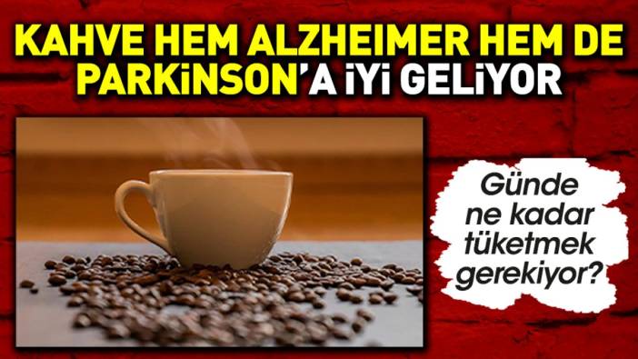 Kahve hem Alzheimer hem de Parkinson’a iyi geliyor. Günde ne kadar tüketmek gerekiyor?