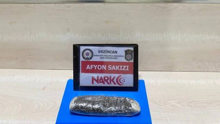 Erzincan’da 506 gram Afyon sakızı ele geçirildi