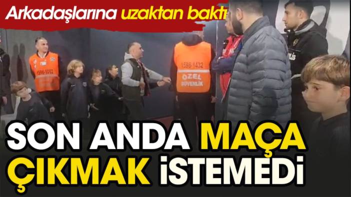 Pendik Galatasaray maçında şaşırtan olay. Maça çıkmak istemedi!