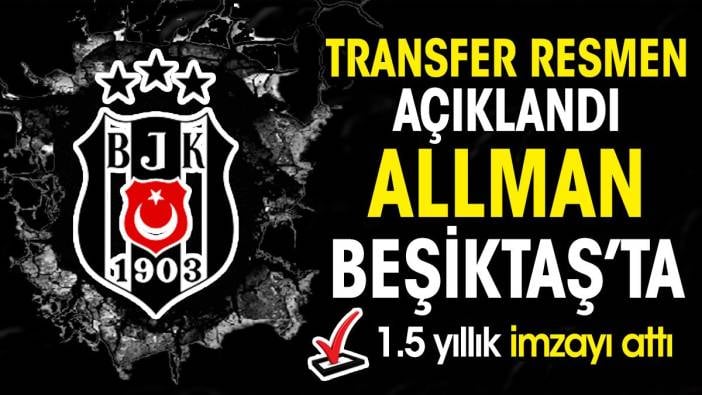 Transfer resmen açıklandı. Kyle Allman Beşiktaş'ta