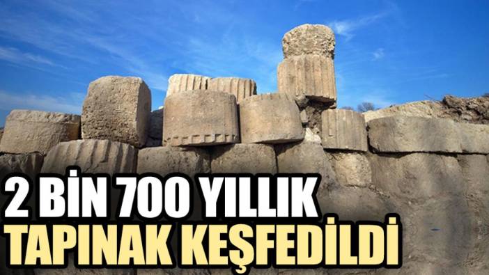 2 bin 700 yıllık tapınak keşfedildi