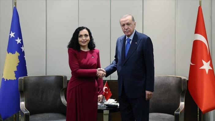 Erdoğan, Kosova Cumhurbaşkanı Osmani-Sadriu ile görüştü