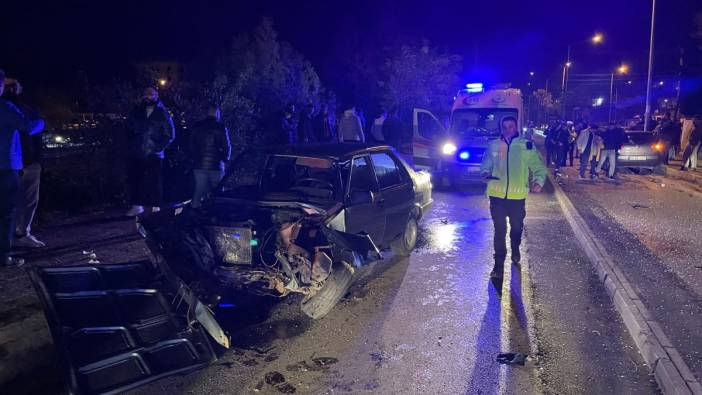 Aydın'da iki otomobil çarpıştı: 11 yaralı