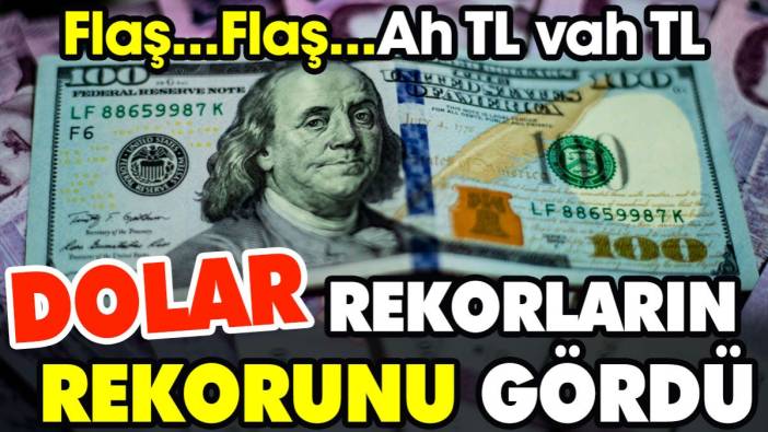 Dolar rekorların rekorunu gördü. Ah TL vah TL