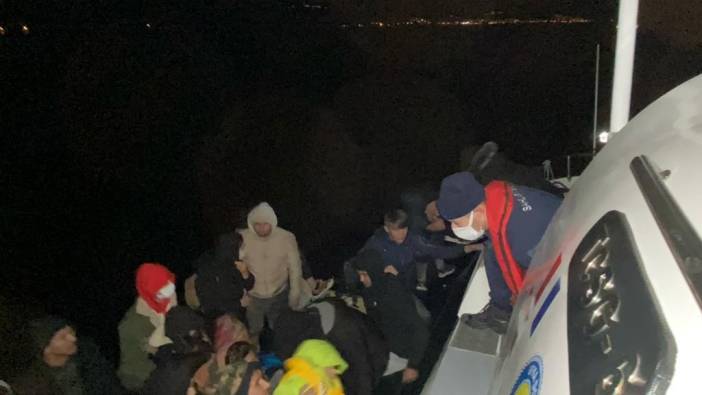 Ayvacık açıklarında 111 kaçak göçmen yakalandı