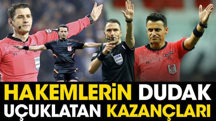 Hakemler kaç lira kazanıyor? Dudak uçuklatan kazançları var