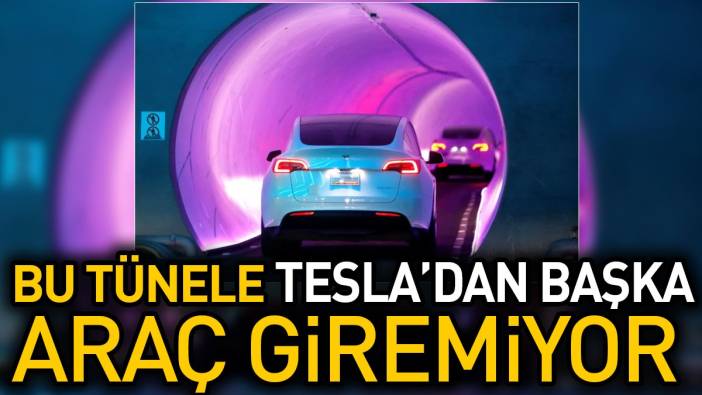 Bu tünele Tesla'dan başka araç giremiyor