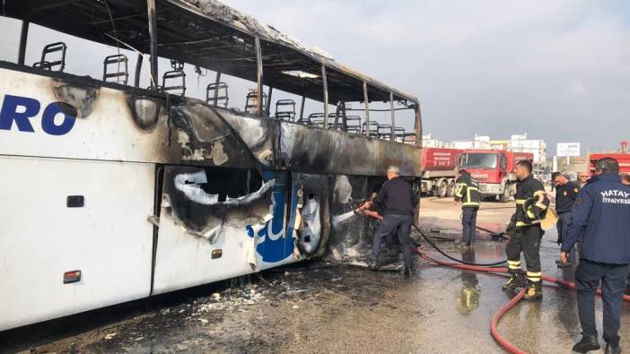 Metro Turizm yolcu otobüsü cayır cayır yandı, yolcular ölümle burun buruna geldi