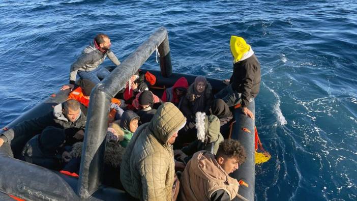 Datça'da Yunan unsurlarınca geri itilen 61 kaçak kurtarıldı