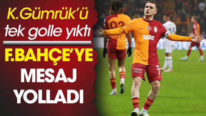 Kerem Aktürkoğlu Karagümrük'ü tek golle yıktı Fenerbahçe'ye mesaj yolladı