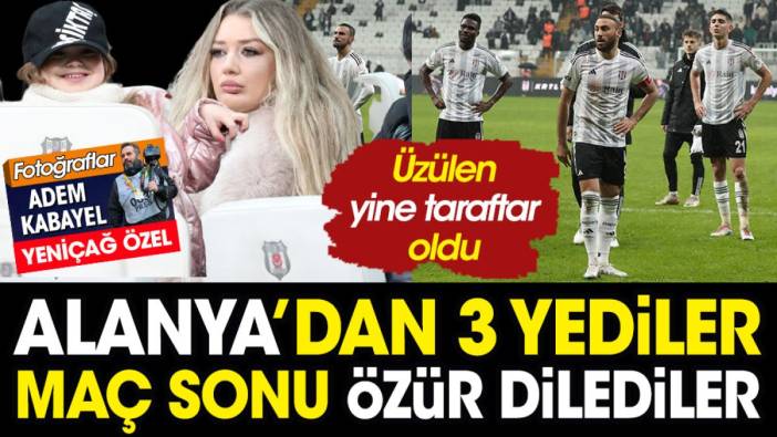 Beşiktaş taraftarı için sezon artık çile! Alanya'dan 3 yediler maç sonu özür dilediler. Alanyaspor Beşiktaş maçının çok özel fotoğrafları