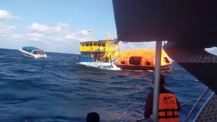 Faciadan dönüldü batan feribottaki 70 yolcu son anda kurtarıldı