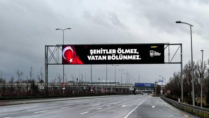 Ankara Büyükşehir Belediyesi şehitlerimizi unutmadı. Helal olsun size