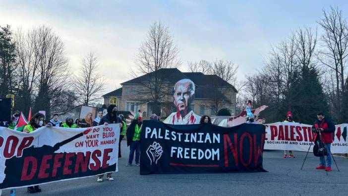ABD’de Savunma Bakanı Austin’in evinin önünde İsrail karşıtı protesto