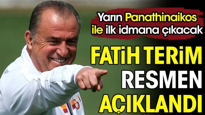 Fatih Terim Panathinaikos'a imzayı attı