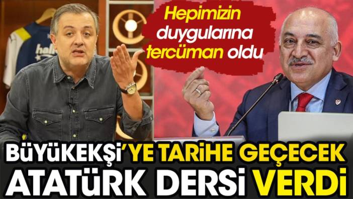 Mehmet Büyükekşi'ye tarihi Atatürk dersi verdi. Mehmet Demirkol'un çıldırdığı anlar hepimizin duygularına tercüman oldu