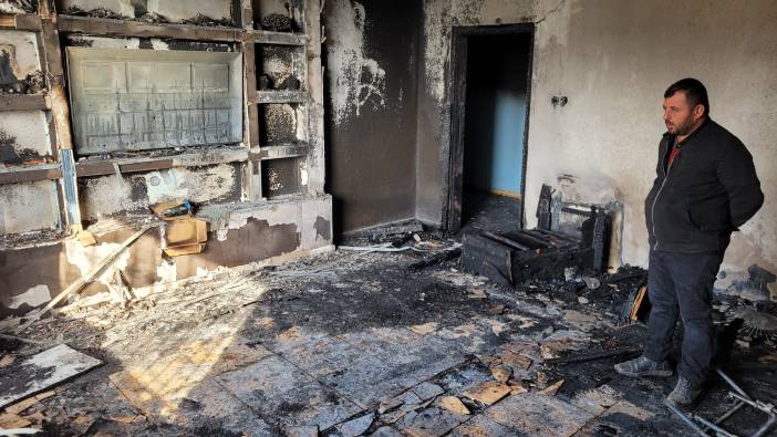 Adana'da elektrikli sobadan çıkan yangın bir aileyi yok etti