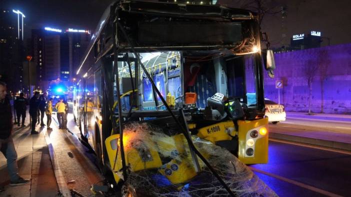 İstanbul’da İETT otobüsü kamyona çarptı, 8 yaralı