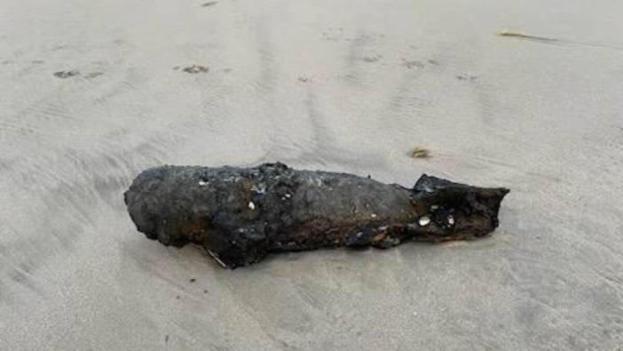 İkinci Dünya Savaşı'ndan kalma bomba sahile vurdu