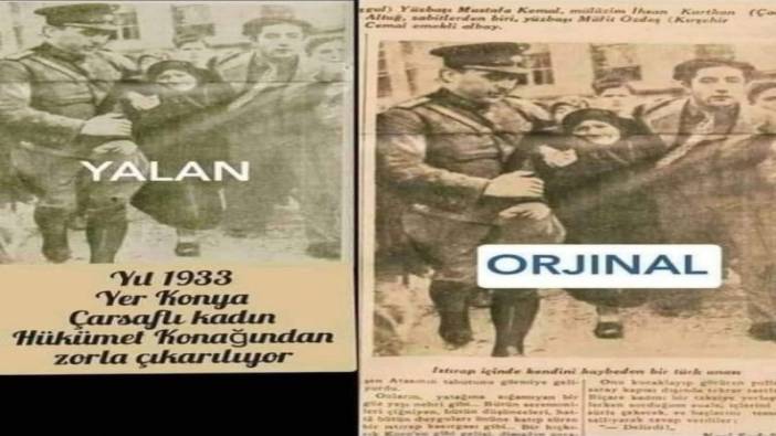 Atatürk’ü karalamak isteyen din istismarcılarının bir yalanı daha yakalandı